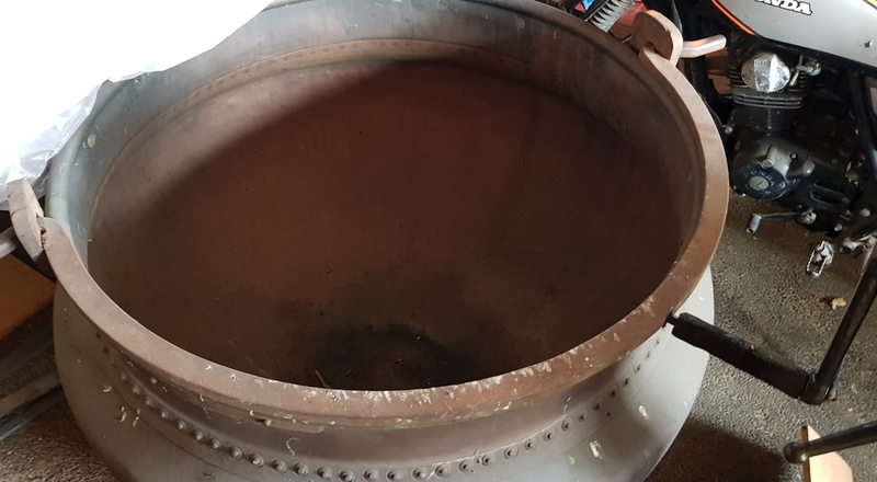 Copper pot for Comté cheese