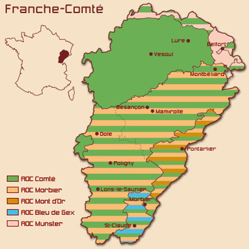 Fruitières dans la région de la Franche-Comté